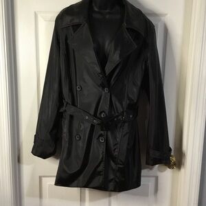 Avenue Women's Black Double-Breasted Coat, size 18/20, NWT.